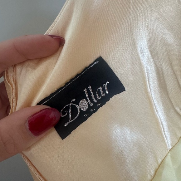 ✨ Vintage Gold Satin Slip Dress — Minimal Chic Old Money Elegance L - Picture 10 of 10